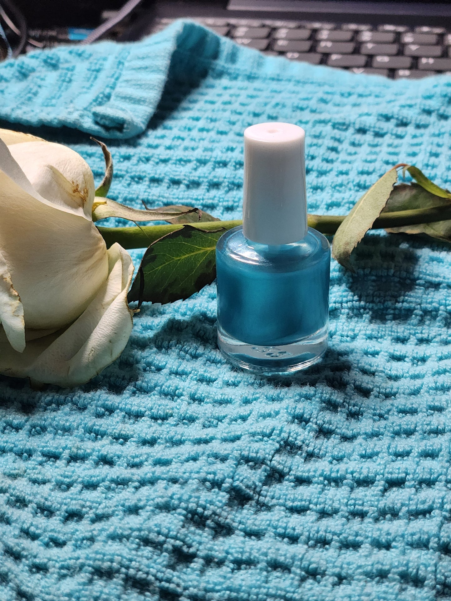 Blue Rock Candy Nail Polish