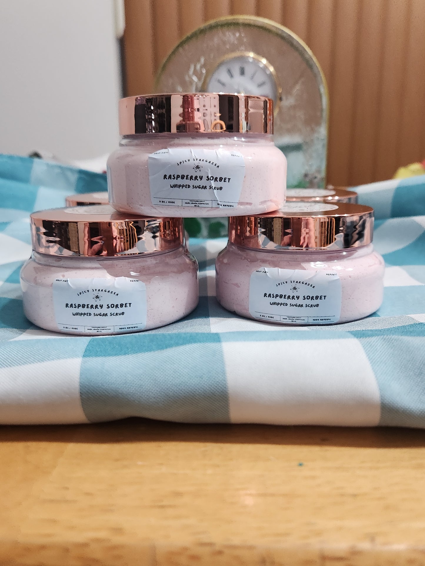 Raspberry Sorbet Whipped Sugar Scrub