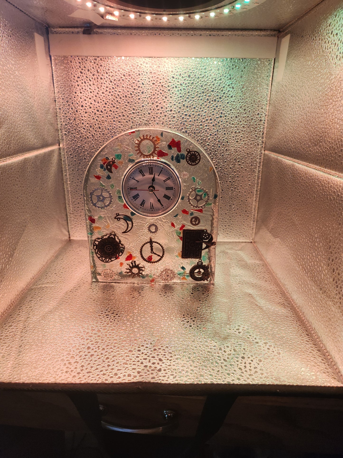 Handmade Steampunk Table Clock