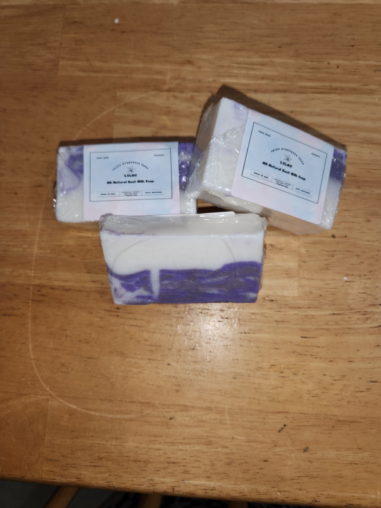 Handmade Lilac Scented Moisturizing Goat Milk Bar Soap
