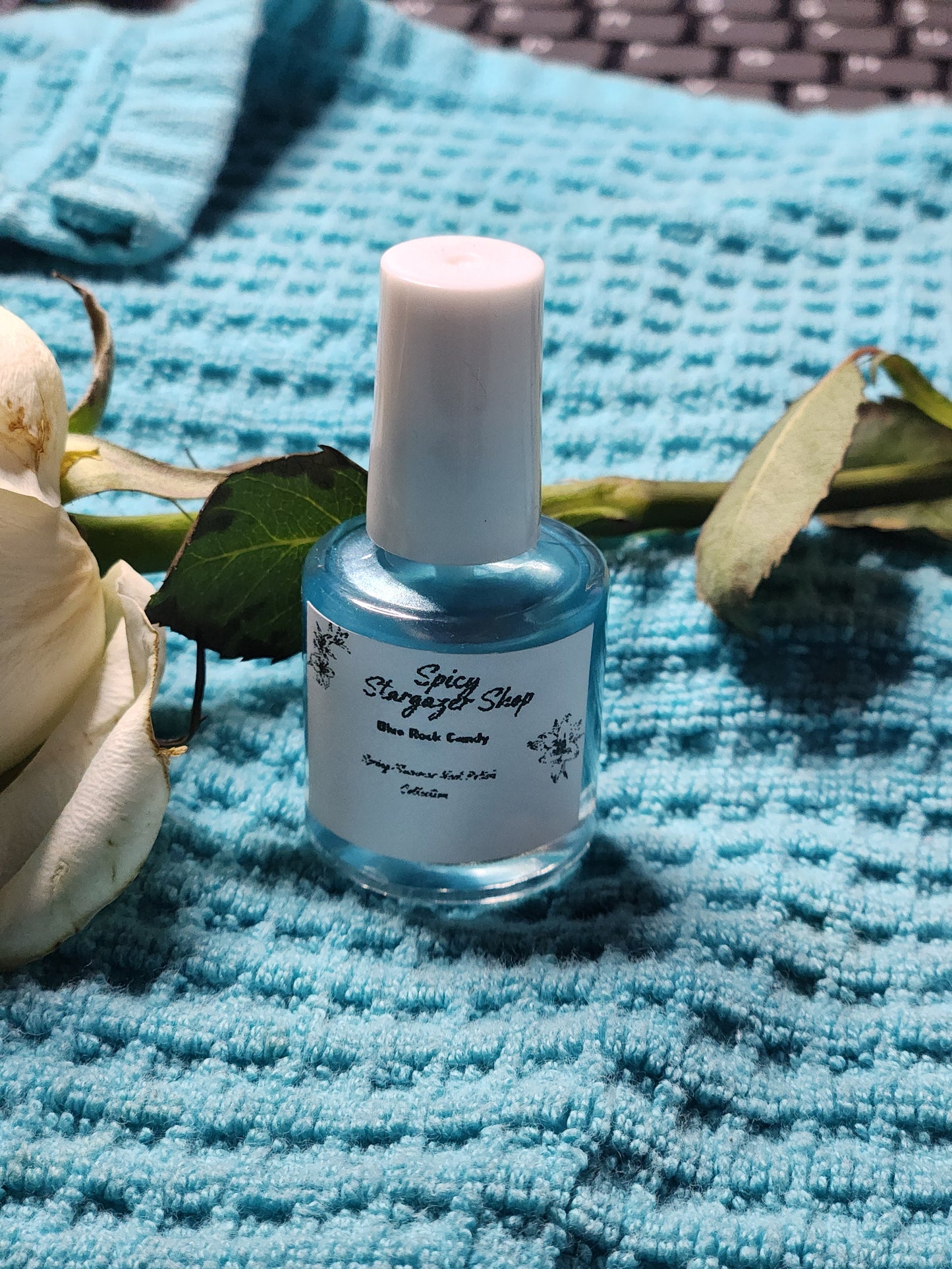 Blue Rock Candy Nail Polish