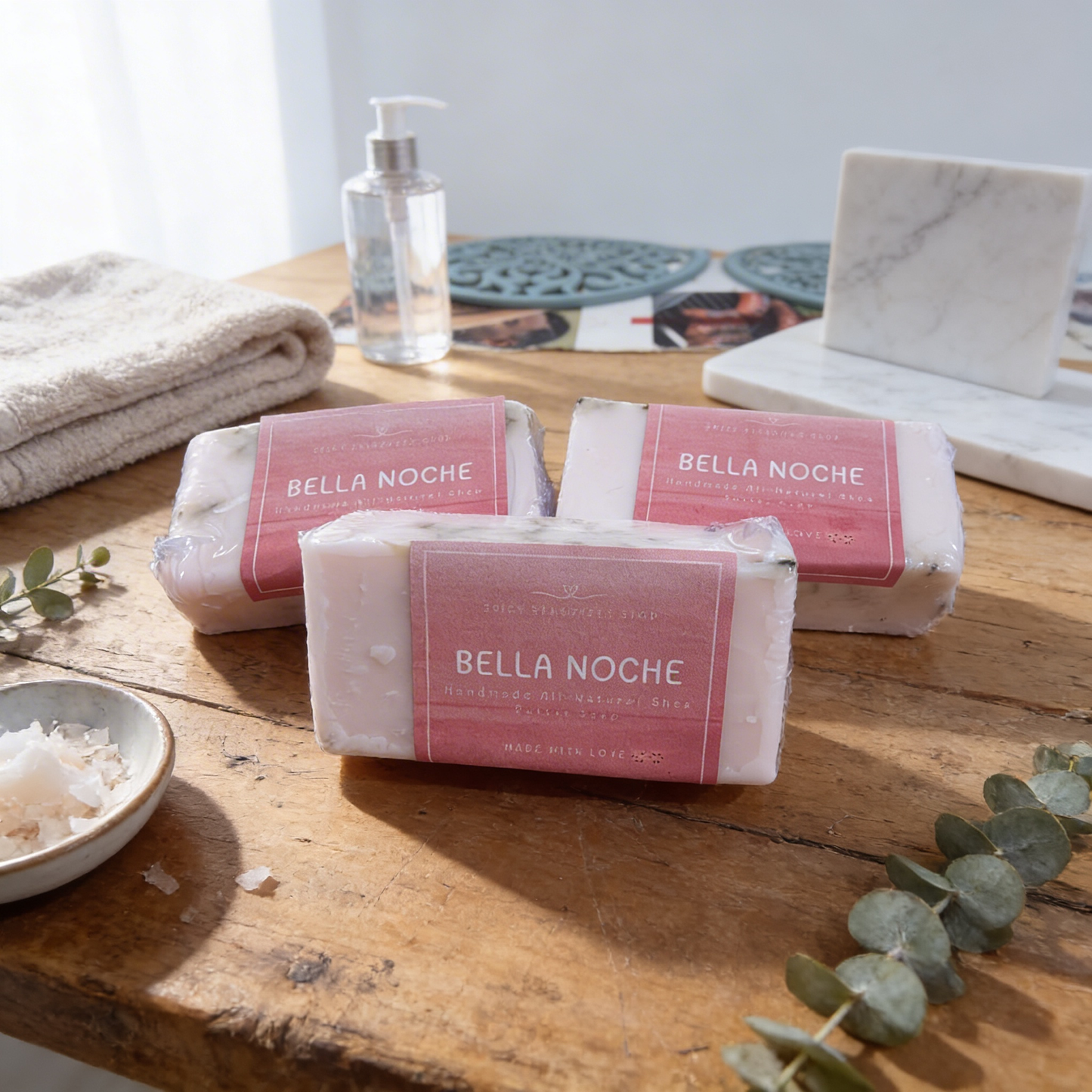 Handmade Bella Noche Goat Milk and Shea Butter Soaps