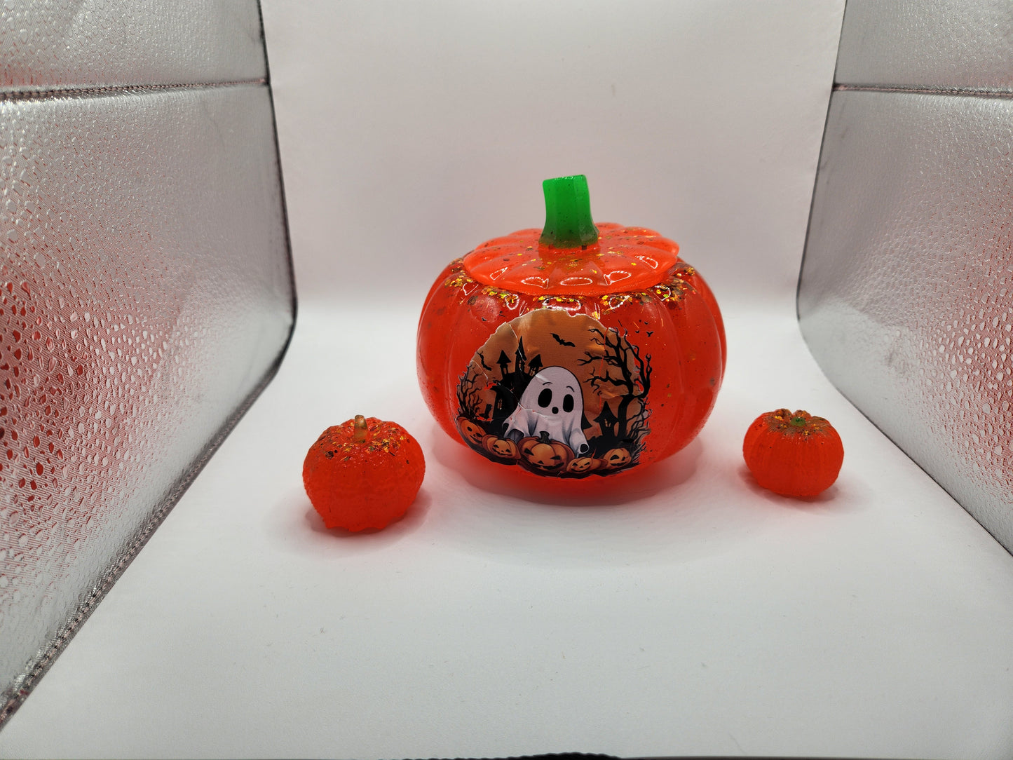 Handmade Resin Halloween Pumpkin Decorative Set