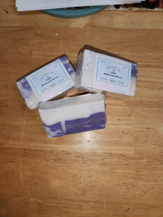 Handmade Lavender and Cedar Leaves All- Natural Goatmilk Soap Bars