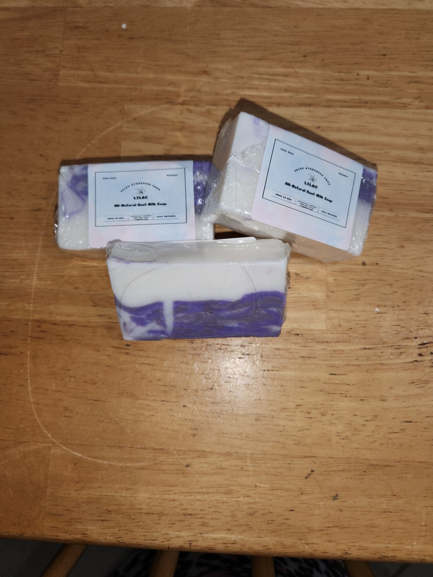 Handmade Lavender and Cedar Leaves All- Natural Goatmilk Soap Bars