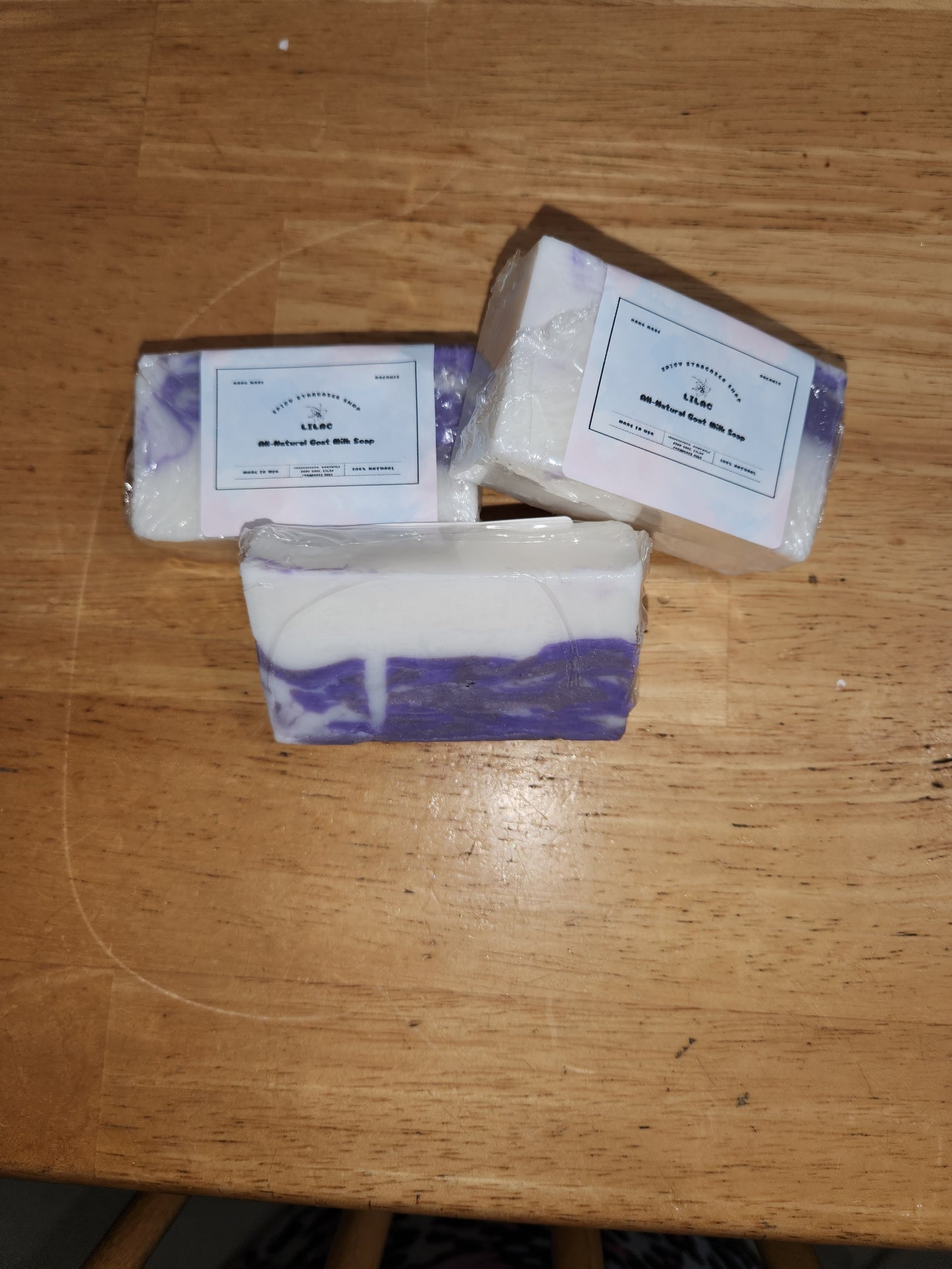 Handmade Lavender and Cedar Leaves All- Natural Goatmilk Soap Bars