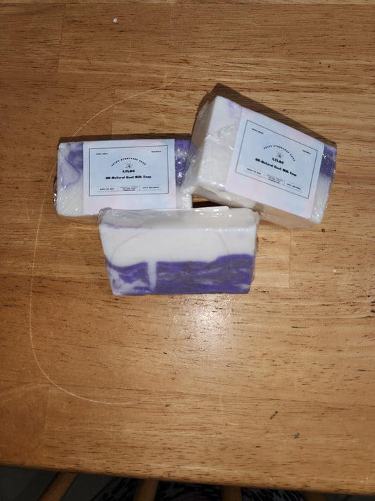 Handmade Lilac Scented Moisturizing Goat Milk Bar Soap