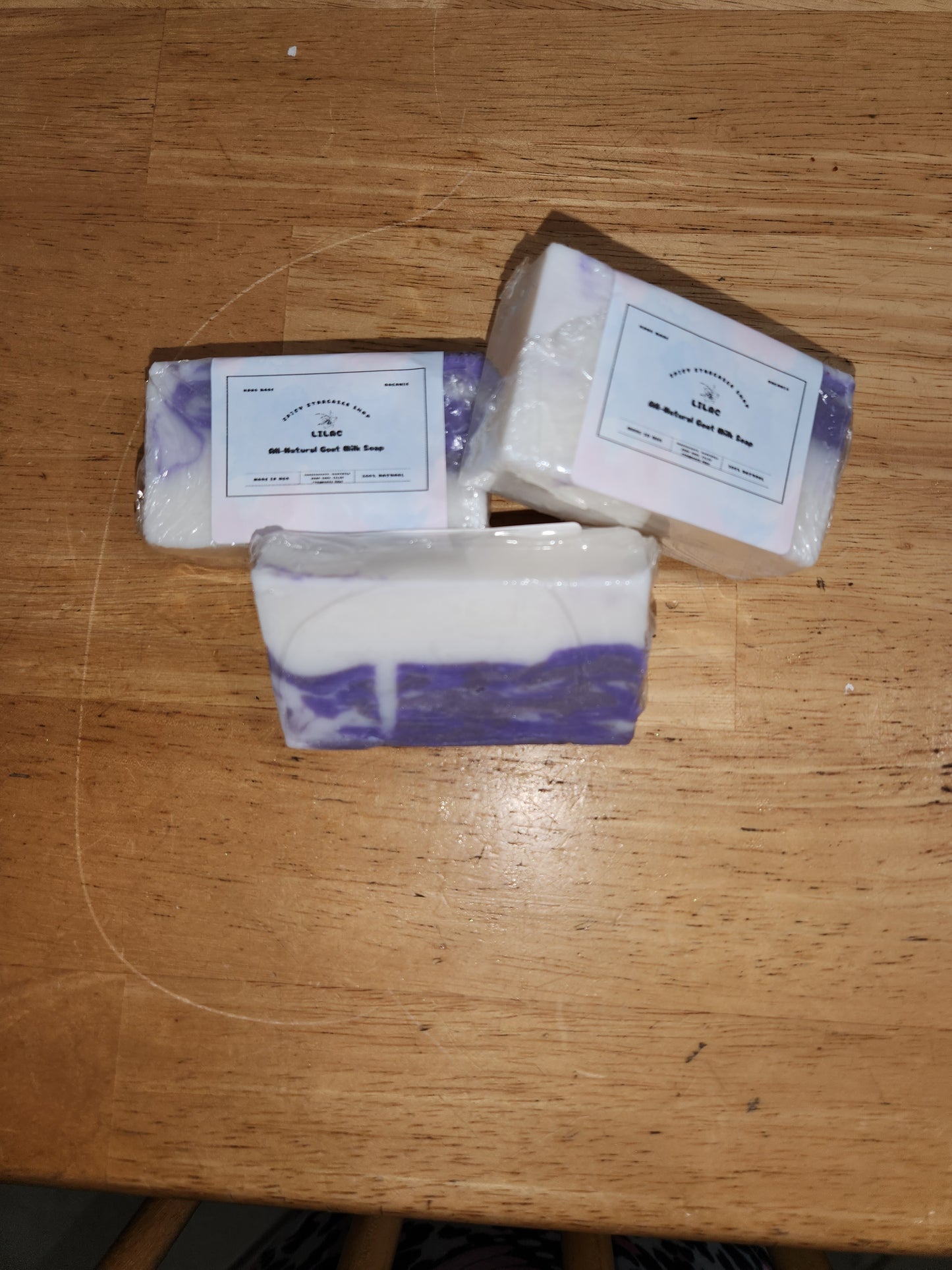Handmade Lavender and Cedar Leaves All- Natural Goatmilk Soap Bars