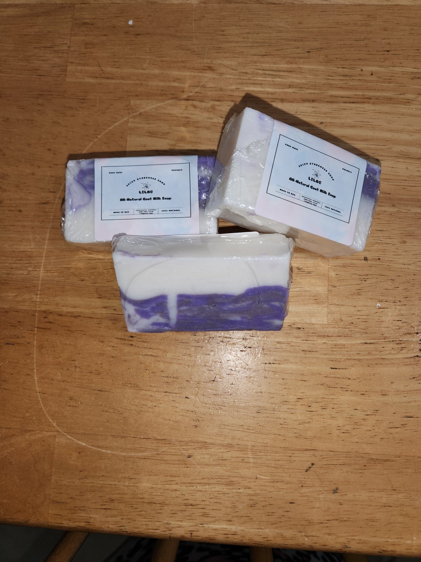 Handmade Lavender and Cedar Leaves All- Natural Goatmilk Soap Bars