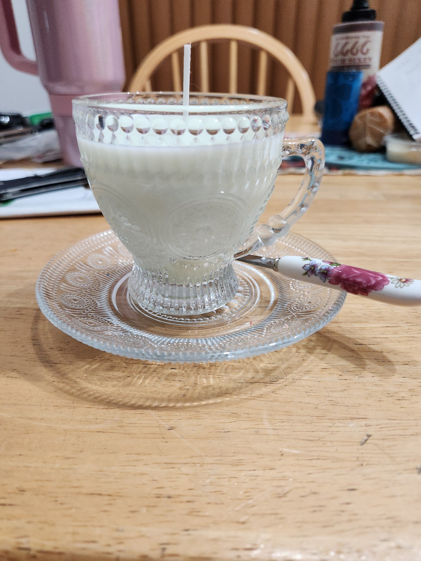 Hand Poured Spot of Tea For Mom Soy Wax Teacup Candle Gift Set