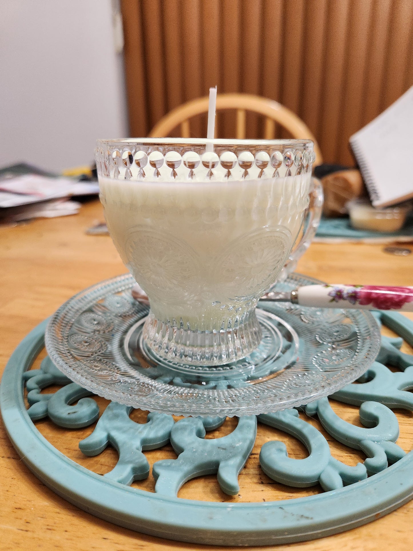 Hand Poured Spot of Tea For Mom Soy Wax Teacup Candle Gift Set