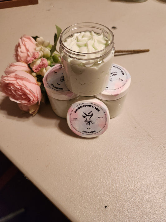 Handmade Goat Milk Scented Lotion (4 oz Jar)