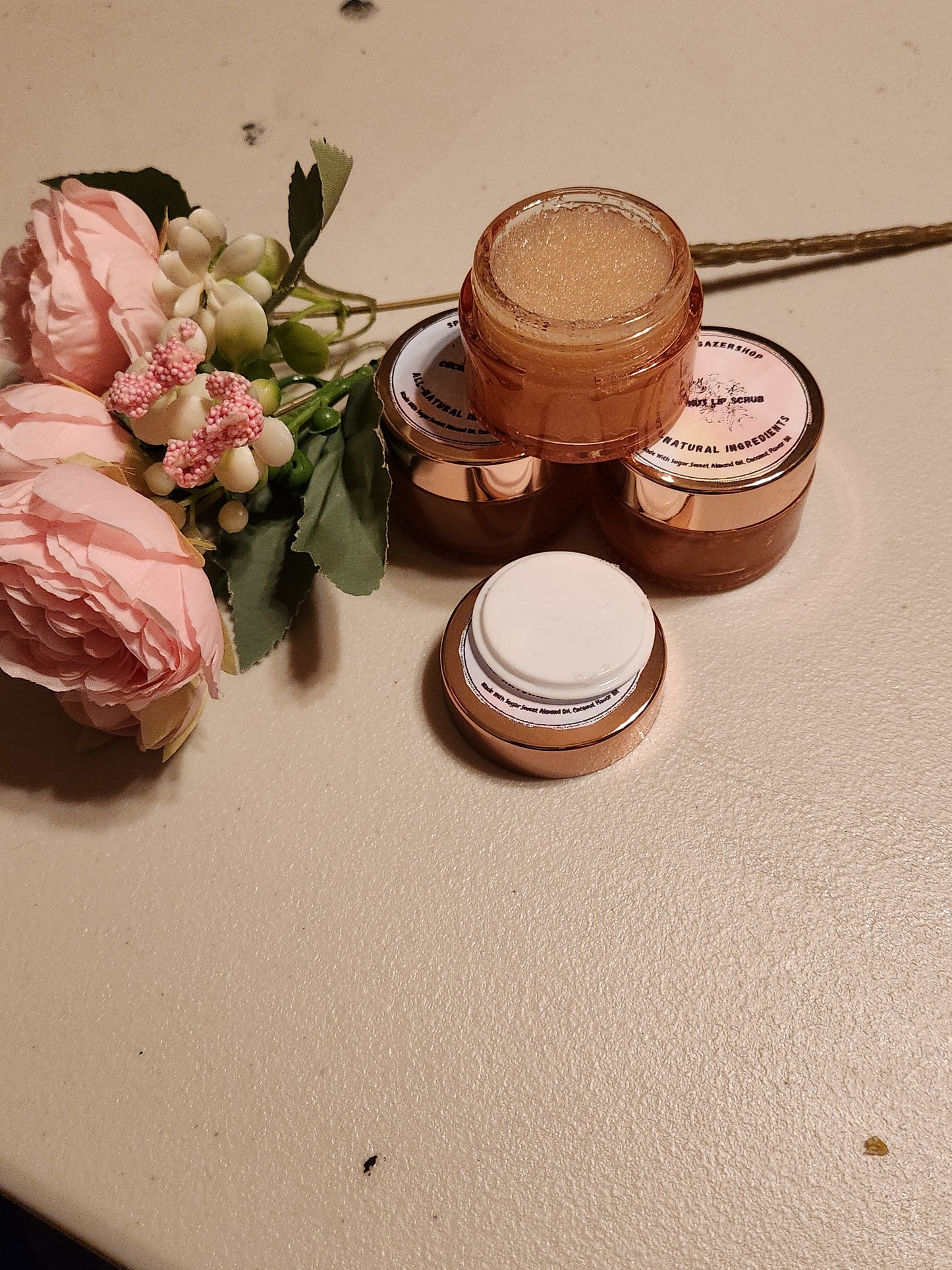 All- Natural Coconut Lip Sugar Scrub   (1 Oz. Jar)