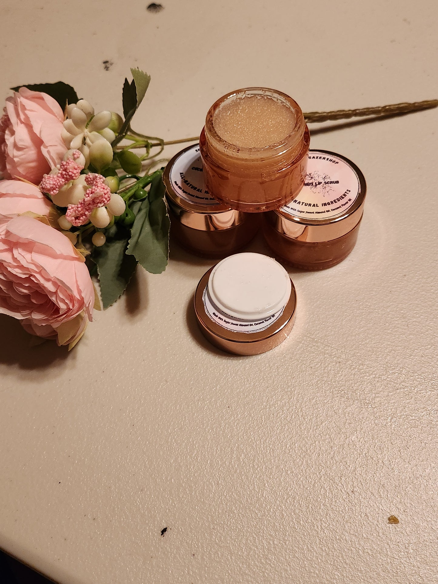 All- Natural Coconut Lip Sugar Scrub   (1 Oz. Jar)