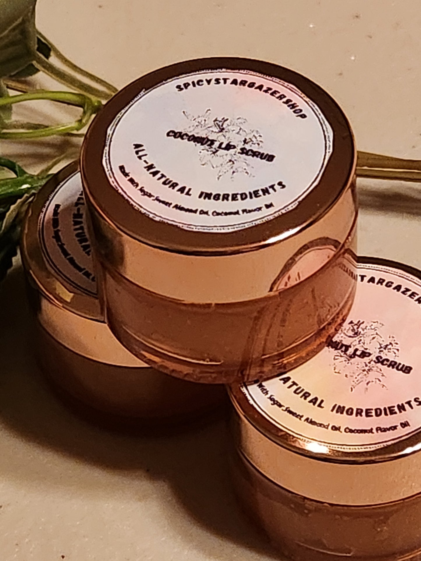 All- Natural Coconut Lip Sugar Scrub   (1 Oz. Jar)