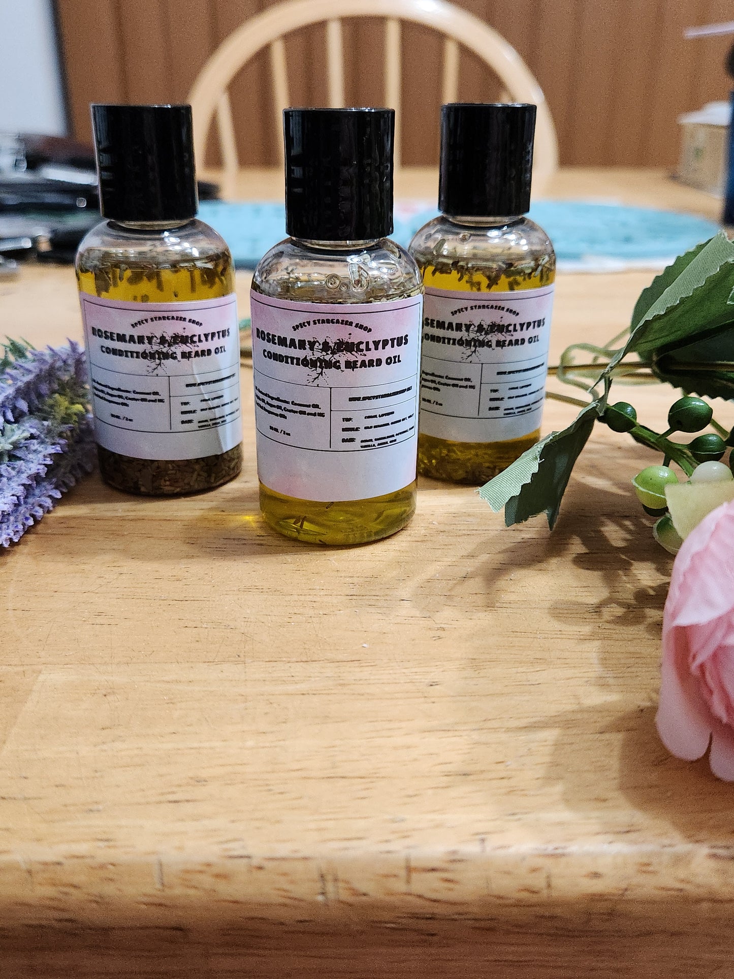 All-Natural Rosemary & Eucalyptus Conditioning Beard Oil ( 2 oz)