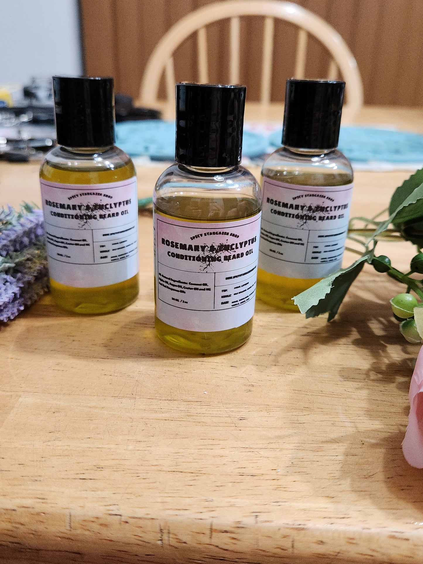 All-Natural Rosemary & Eucalyptus Conditioning Beard Oil ( 2 oz)