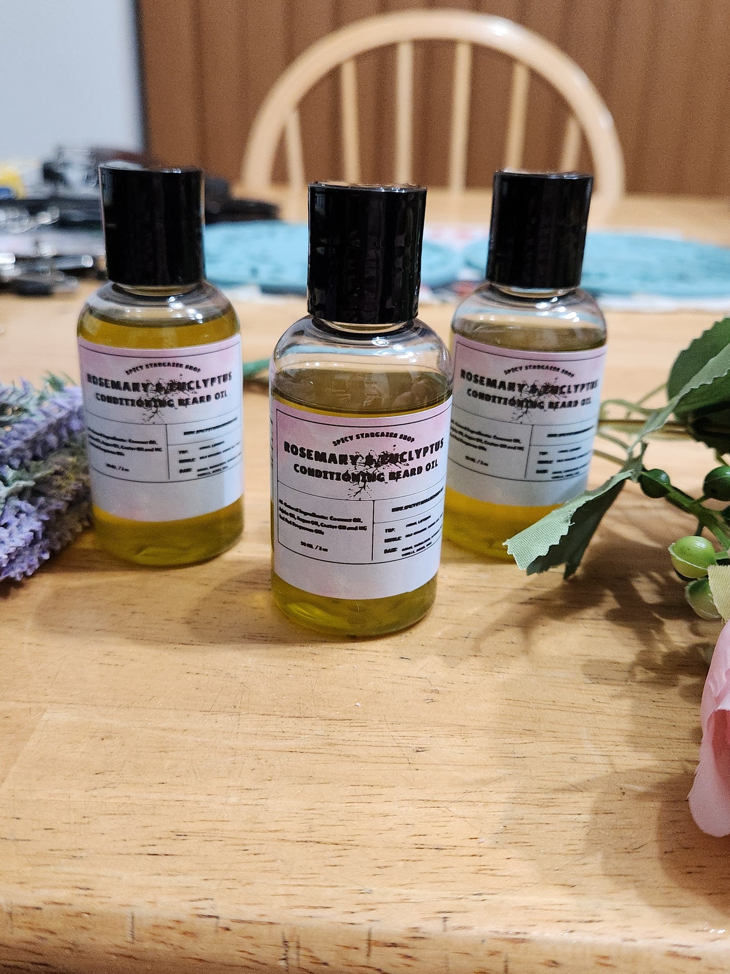 All-Natural Rosemary & Eucalyptus Conditioning Beard Oil ( 2 oz)