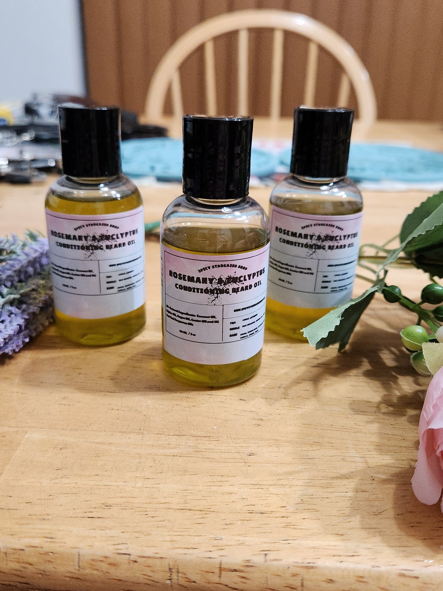 All-Natural Rosemary & Eucalyptus Conditioning Beard Oil ( 2 oz)