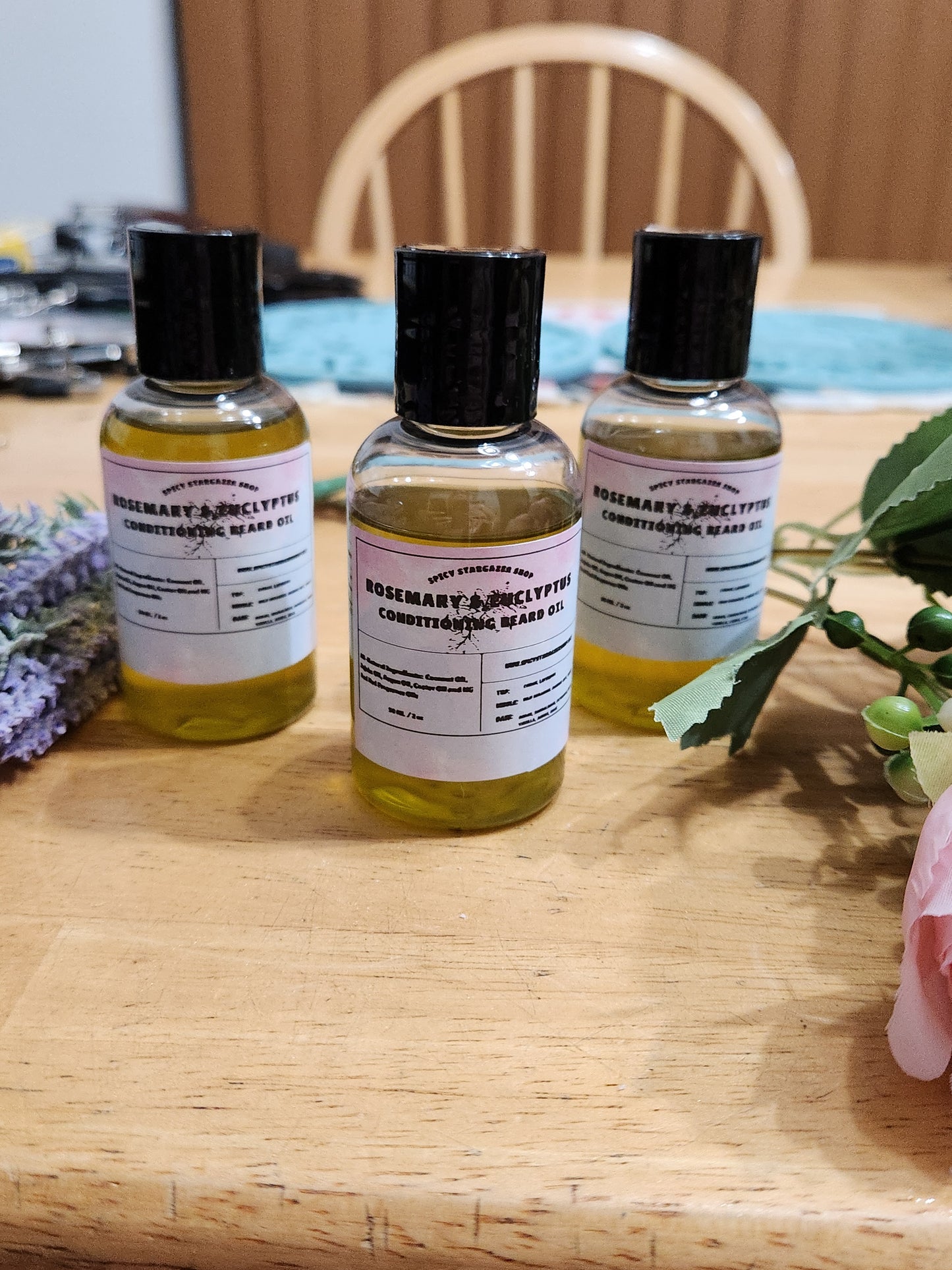 All-Natural Rosemary & Eucalyptus Conditioning Beard Oil ( 2 oz)