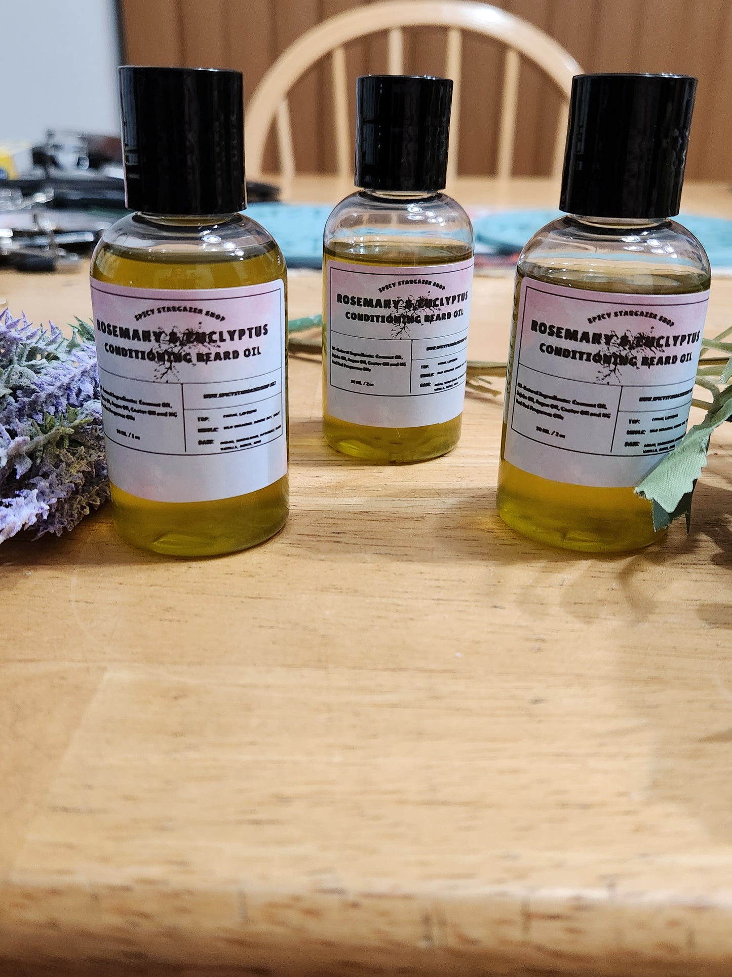 All-Natural Rosemary & Eucalyptus Conditioning Beard Oil ( 2 oz)