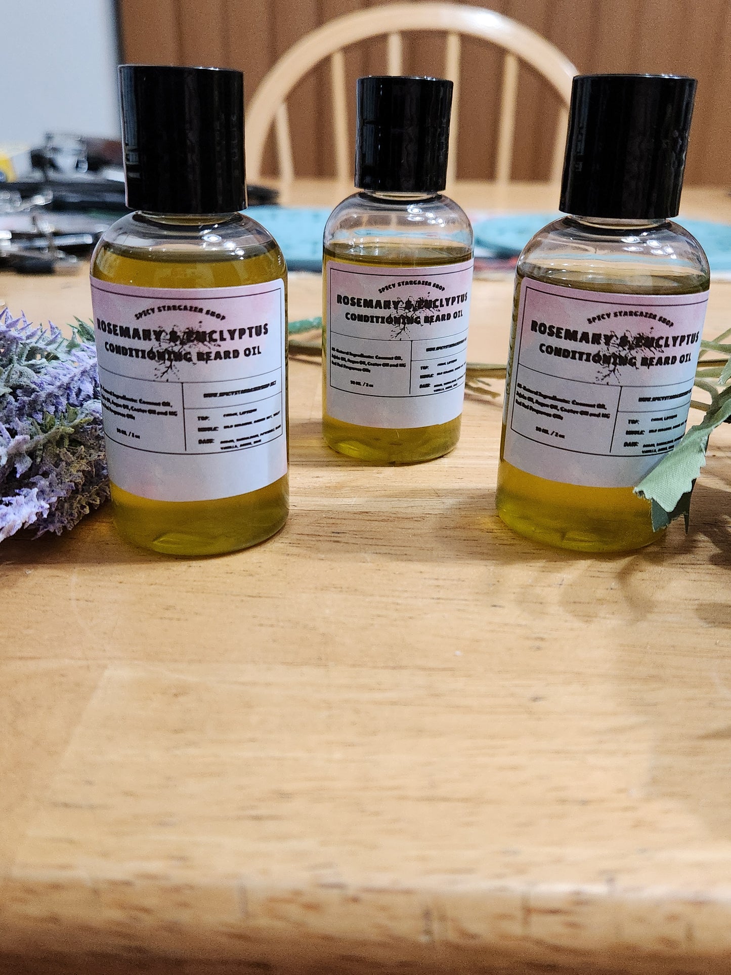 All-Natural Rosemary & Eucalyptus Conditioning Beard Oil ( 2 oz)