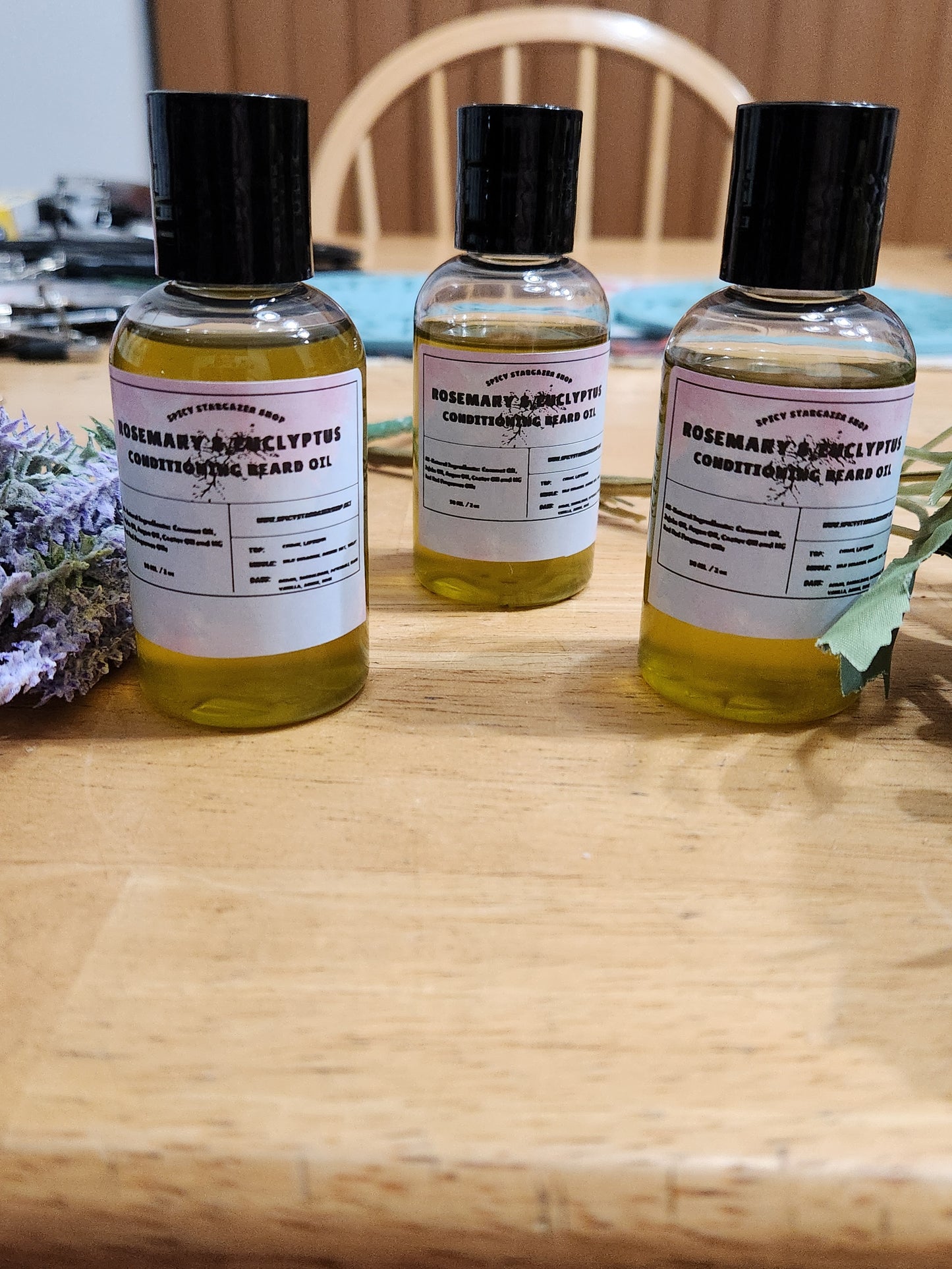 All-Natural Rosemary & Eucalyptus Conditioning Beard Oil ( 2 oz)