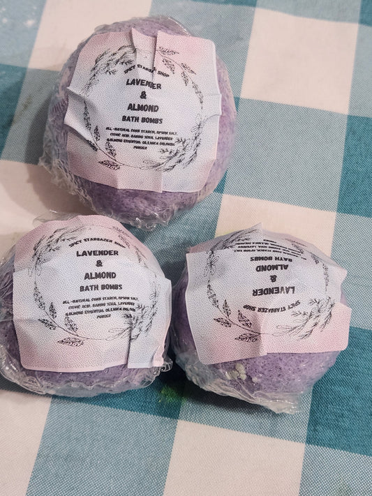 Lavender & Almond Bath Fizzy Bombs