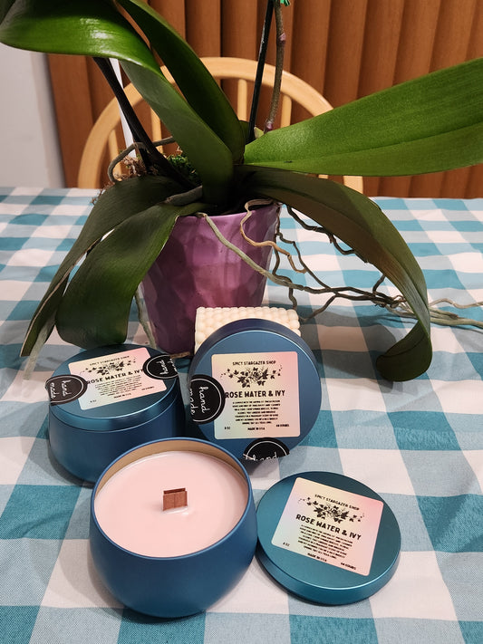 Rose Water & Ivy 8oz. All-Natural Soy Wax