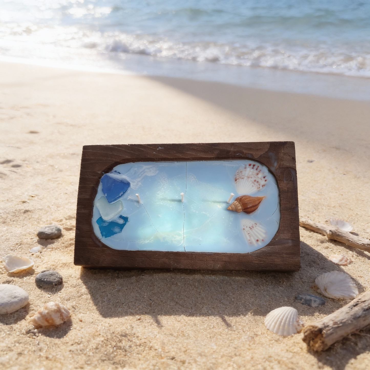 By The Coast Scented 3- Wick Soy Wax Candle