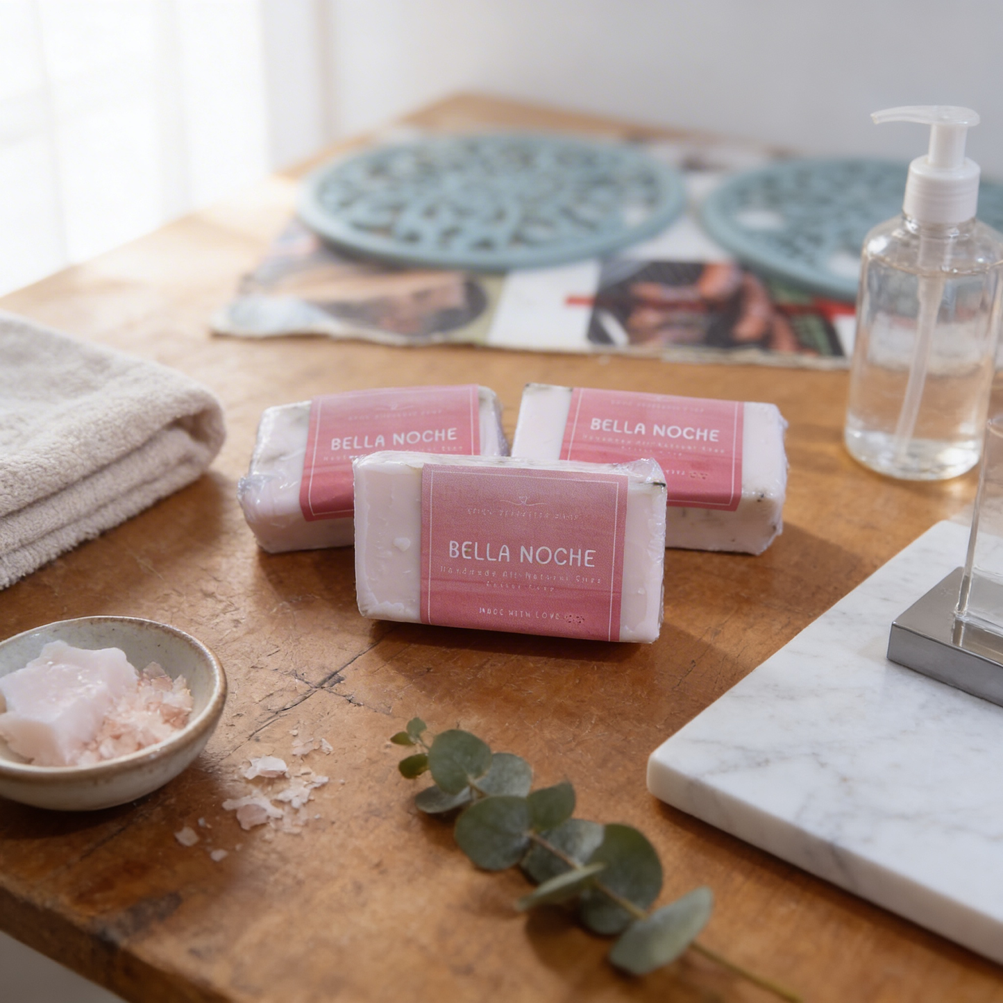 Handmade Bella Noche Goat Milk and Shea Butter Soaps