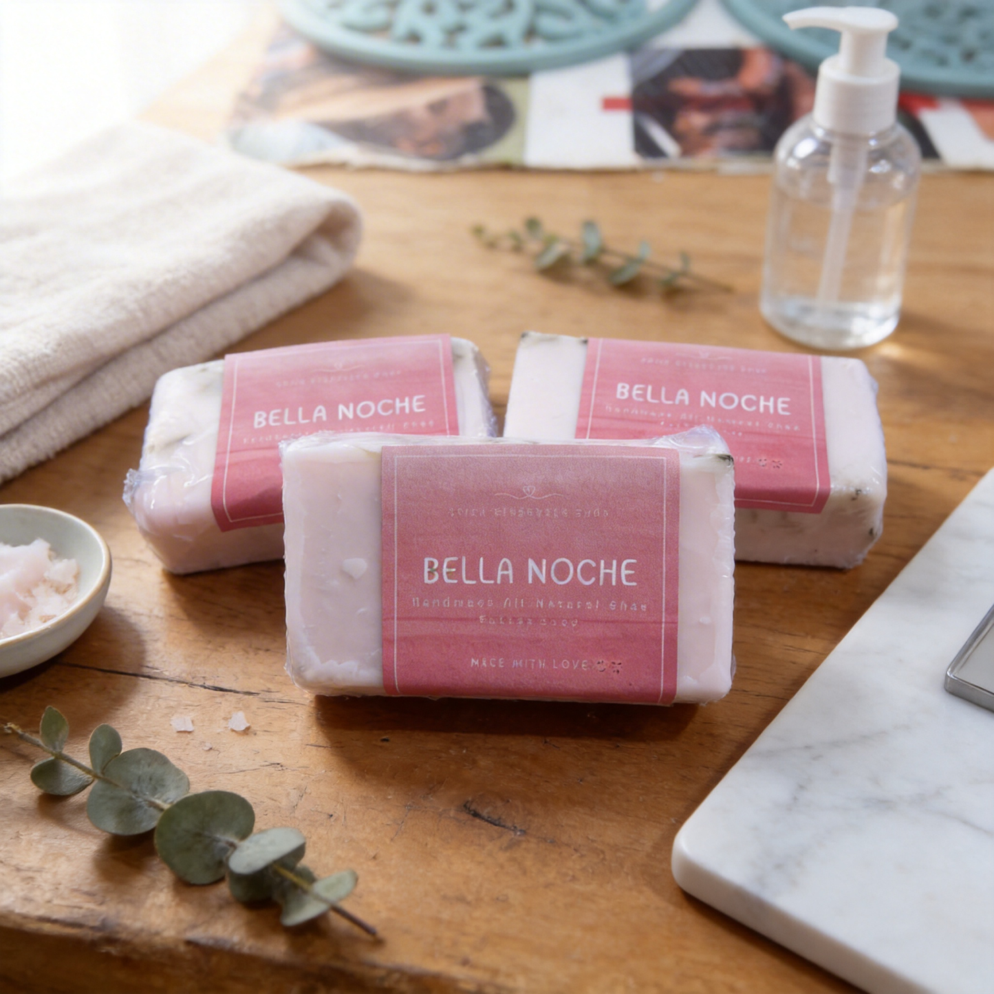 Handmade Bella Noche Goat Milk and Shea Butter Soaps